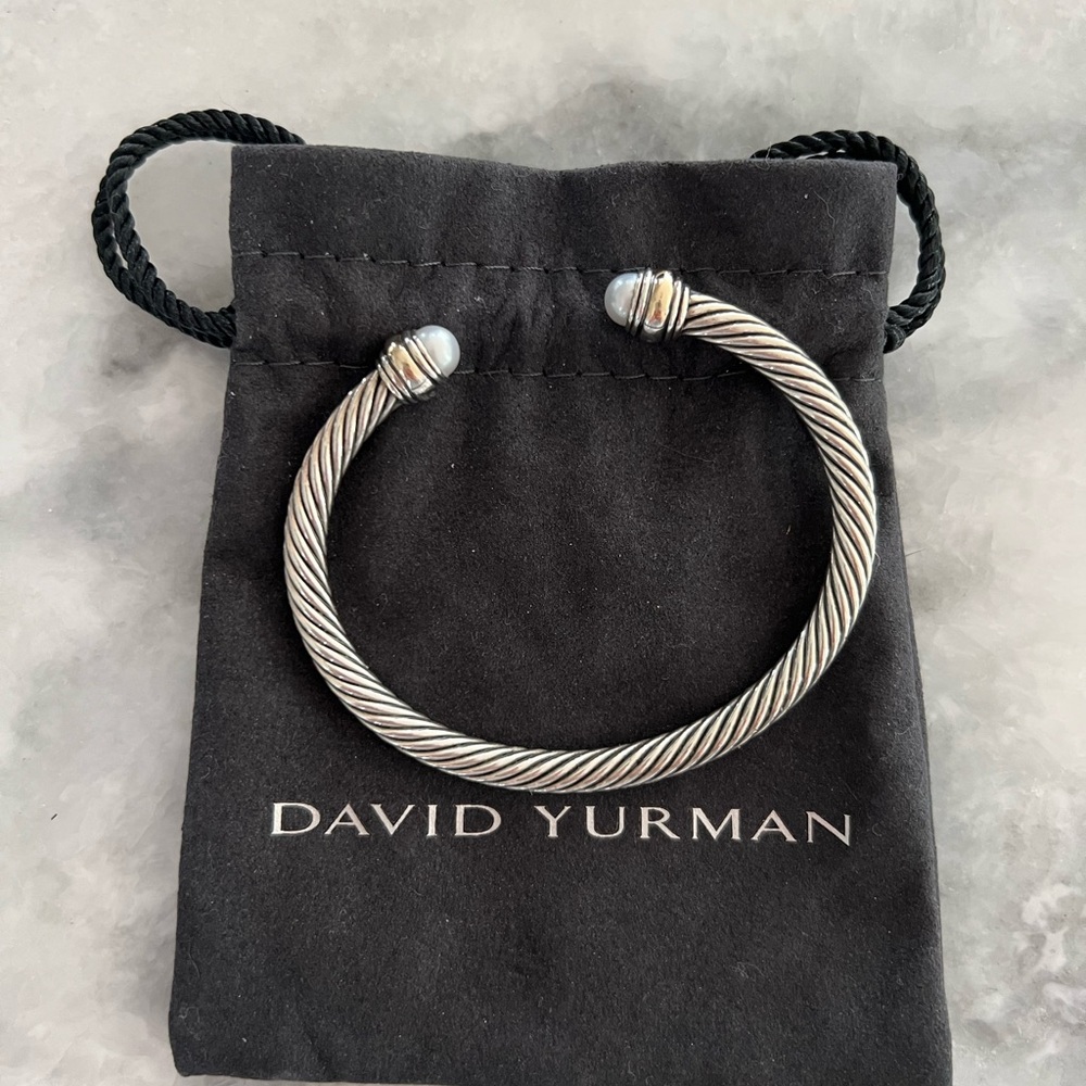 David Yurman Classic Cable Bracelet (Pearl Cuff)